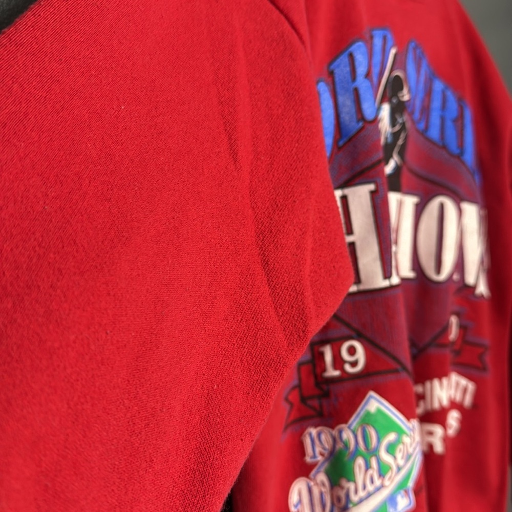 Vintage Logo 7 Cincinnati Reds Sweater 1990 - Picture 4 of 6